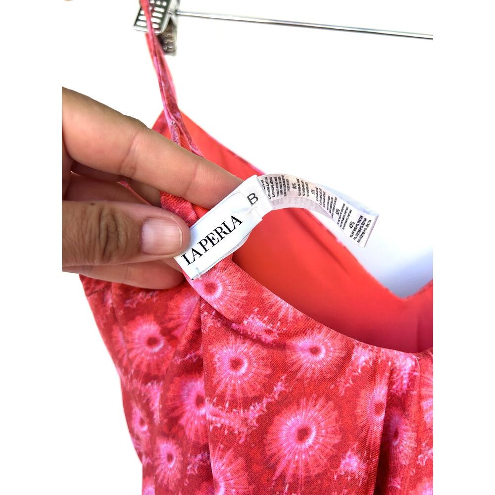La Perla One Piece Bathing Suit Cups Swimsuit Pink Floral Cheeky Low Back 10 - Picture 3 of 8